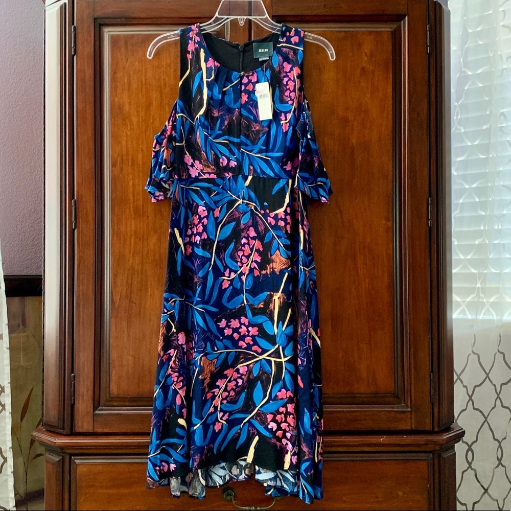 Elia Open-Shoulder Dress by Maeve from Anthropologie